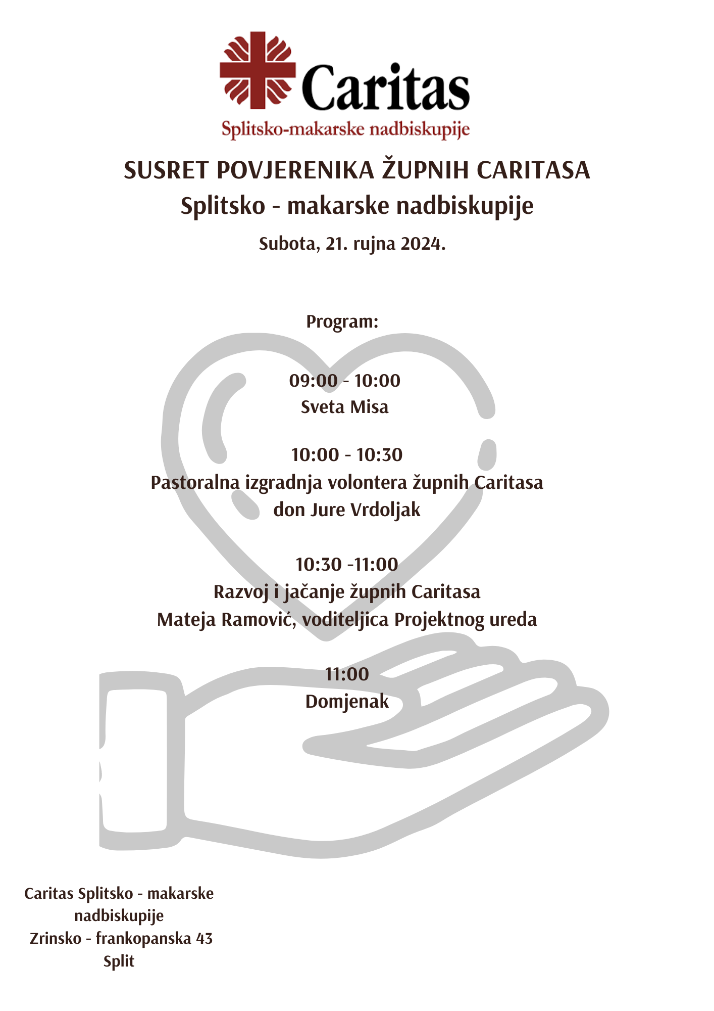 Program Susreta povjerenika župnih Caritasa