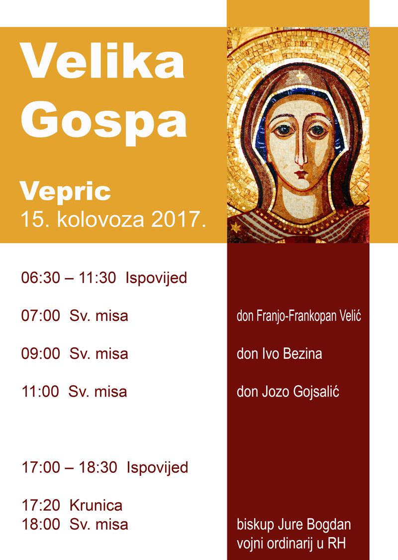 VEPRIC VELIKA GOSPA PLAKAT 2017